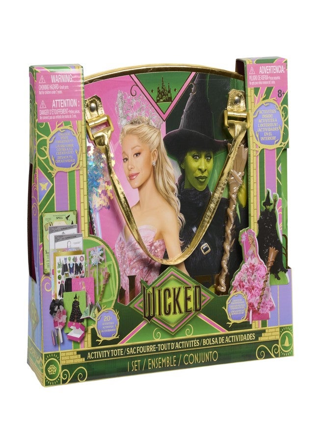 WICKED Universal Wicked Activity Tote - Kids Arts & Crafts Set with Fabric Characters, Stickers, Crown & Dress-Up Activities, Portable Craft Kit Ages 3+ - Image 2